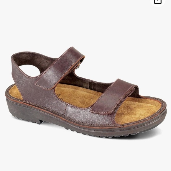 Naot Women's Karenna Flat new buck leather dark taupe women’s. Sz EU 37 US 7 - Picture 2 of 10